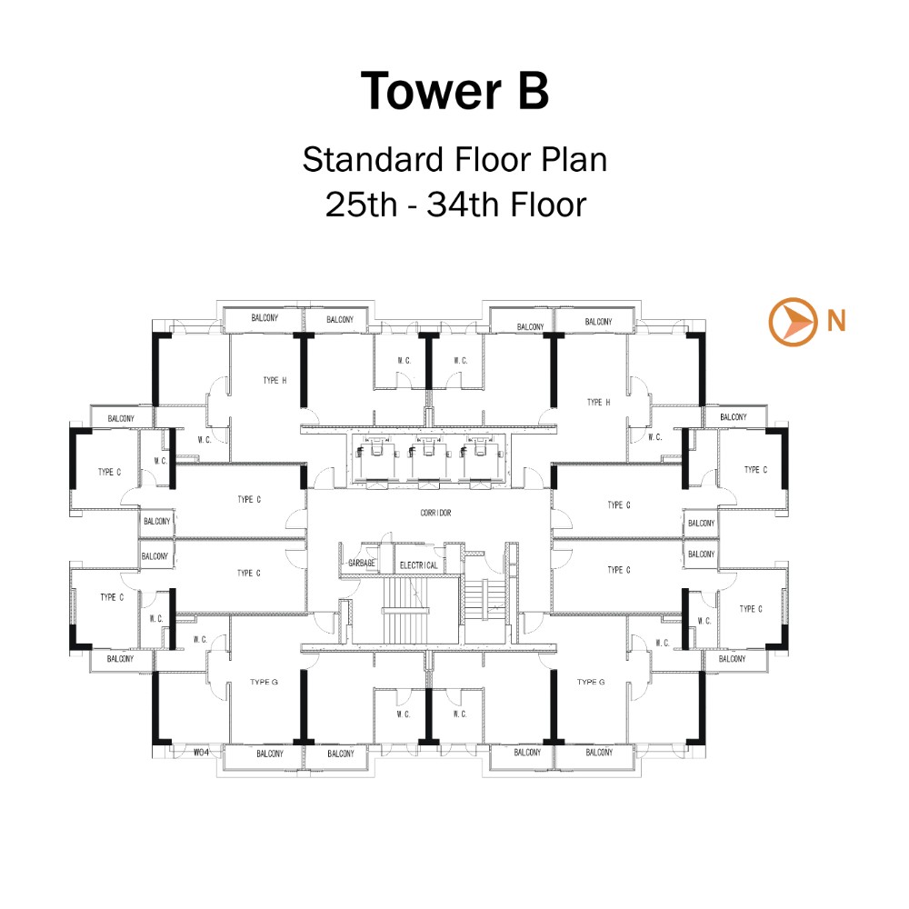 Tower B 25th Floor - 34th Floor